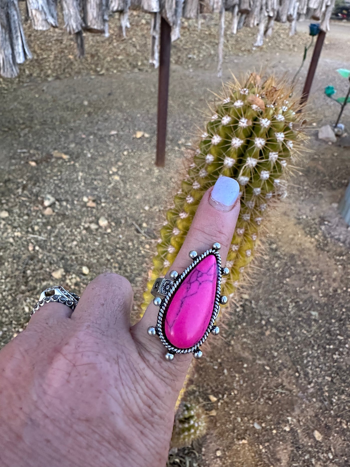 Pink Adjustable Ring