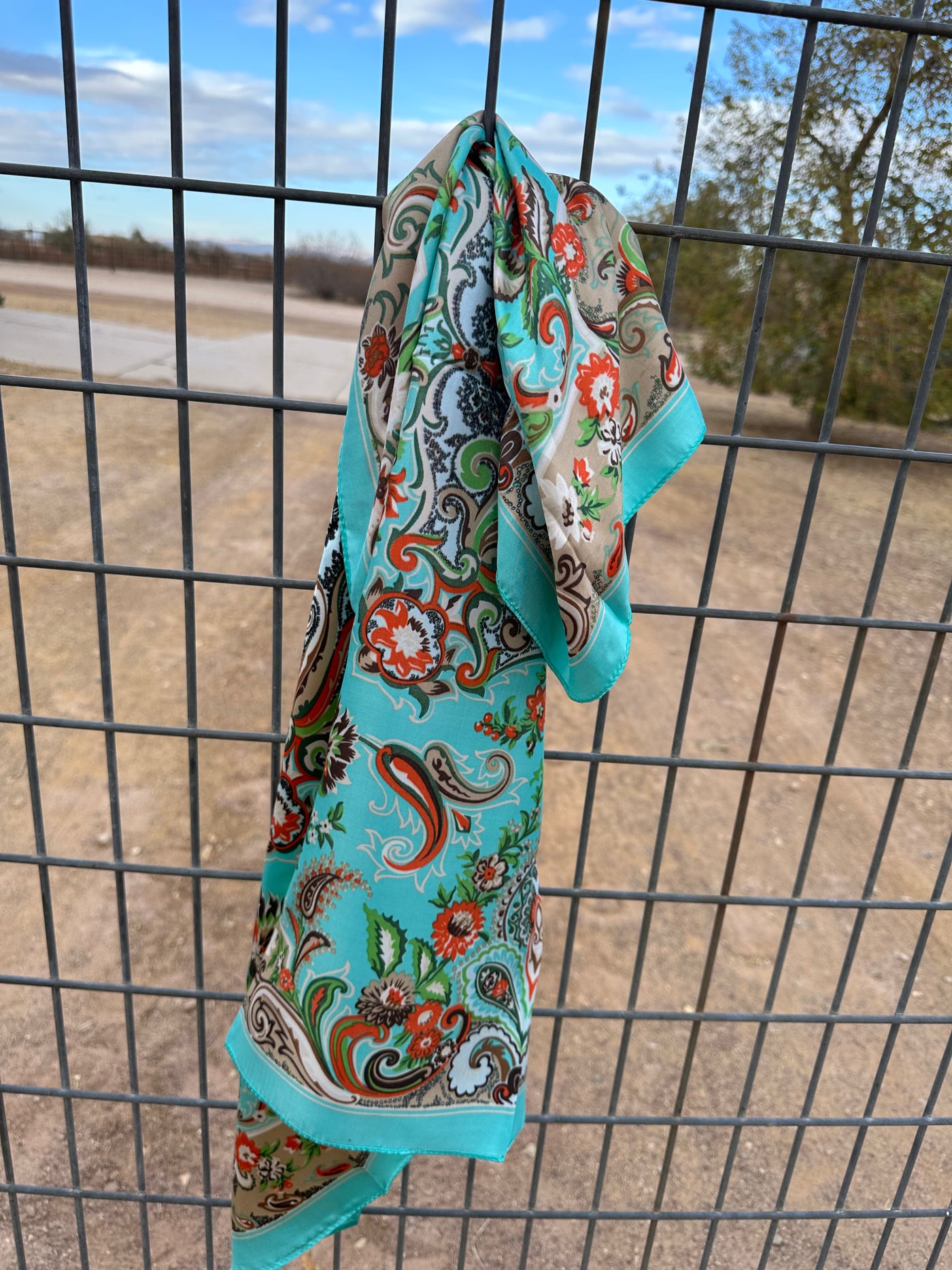 Taos Turquoise Wild Rag