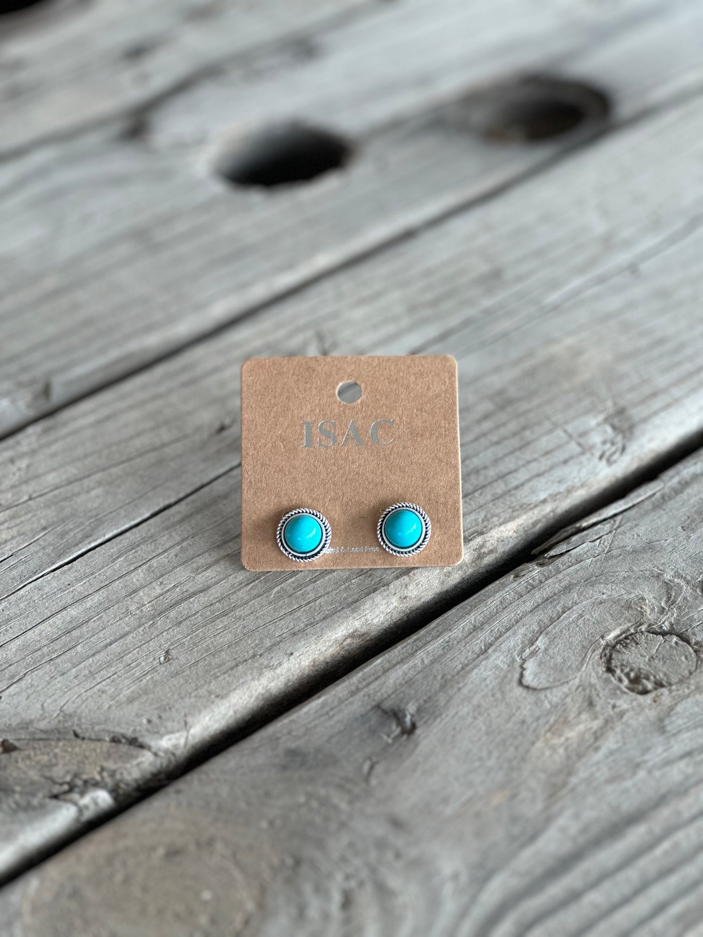 10 mm Turquoise Stud Earrings