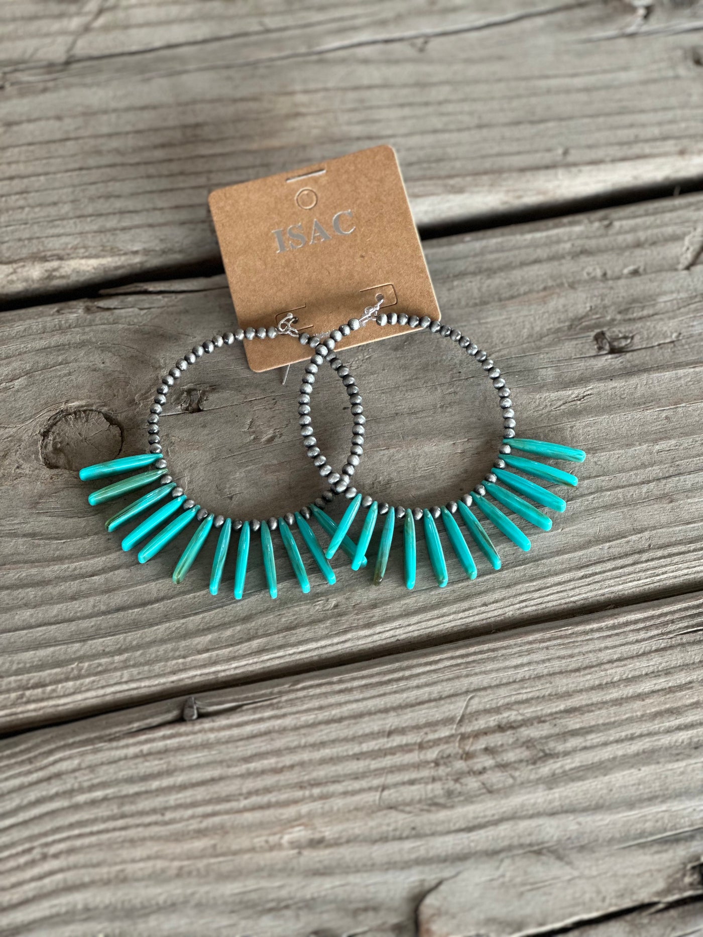 Spikey Turquoise Earrings