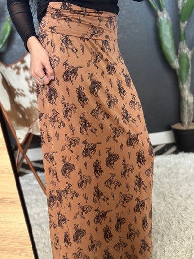 Straight Shooter Maxi Skirt