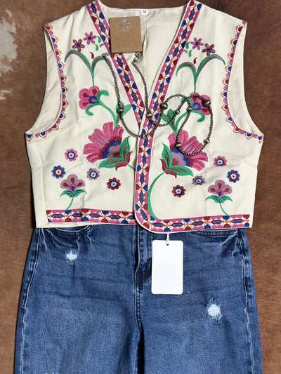 The Taylor Floral Vest