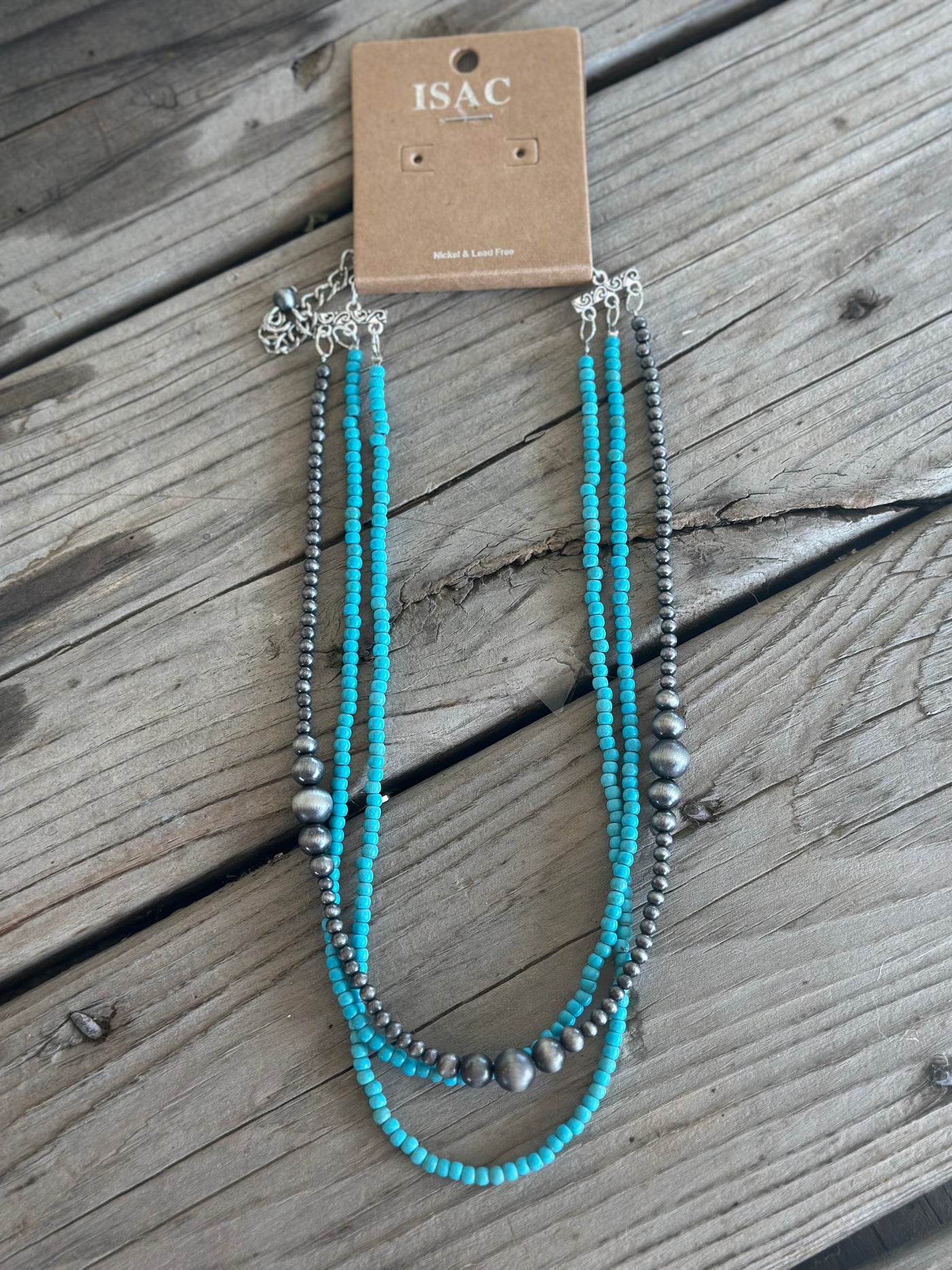 Three layered Turquoise Necklace