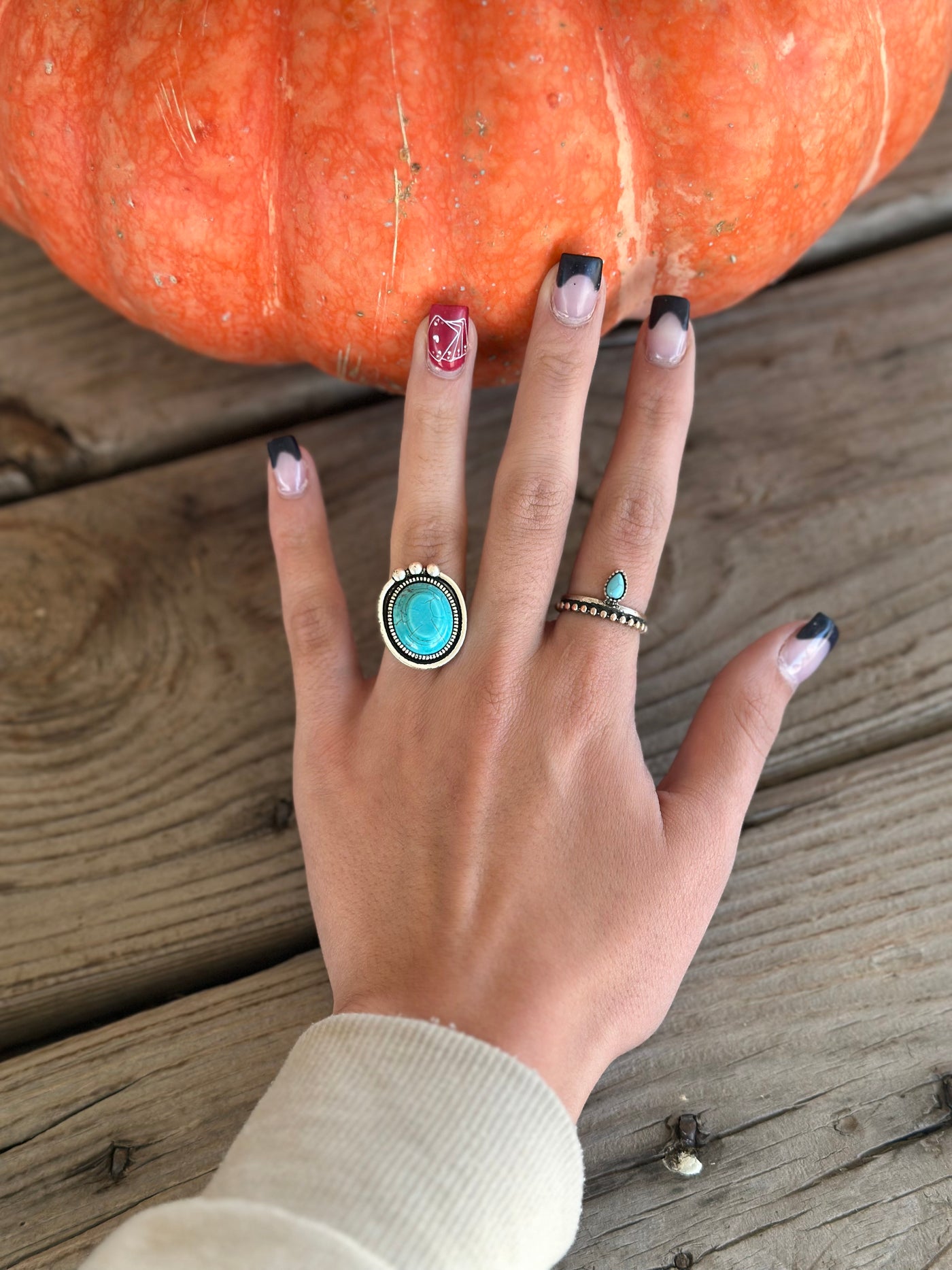 The Circle Turquoise Adjustable Ring