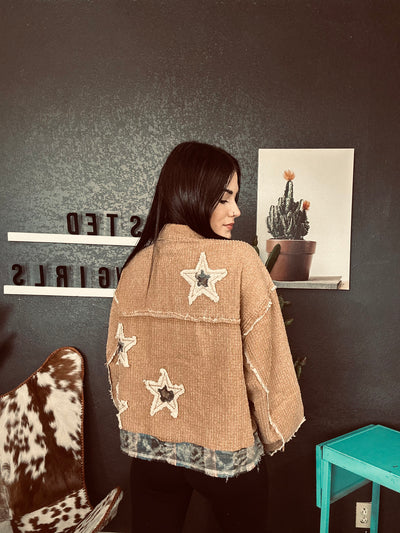 Star Patched Rustic Jacket