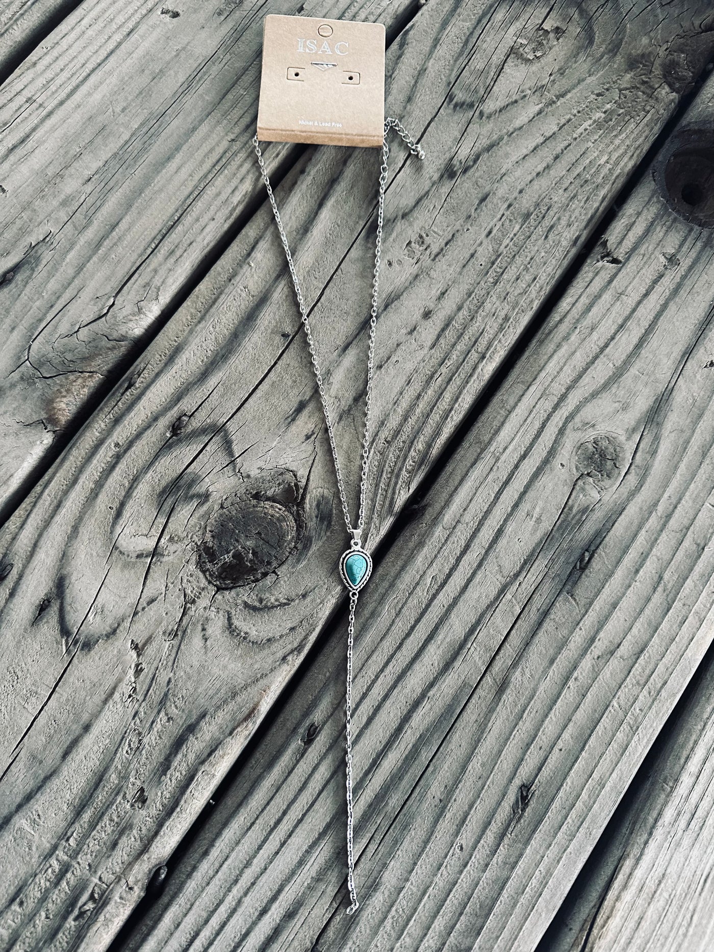 The Dropped Gem Turquoise Necklace