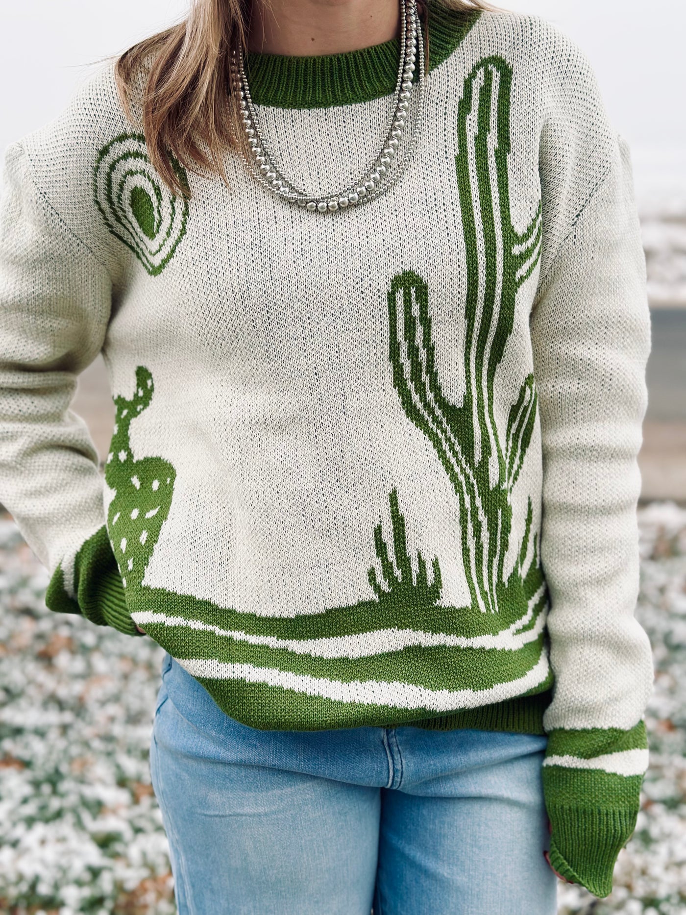 World Of Cactus Knitted Sweater