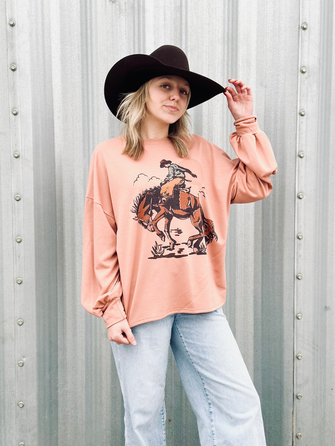 Rosey Relaxed Graphic Sweatshirt