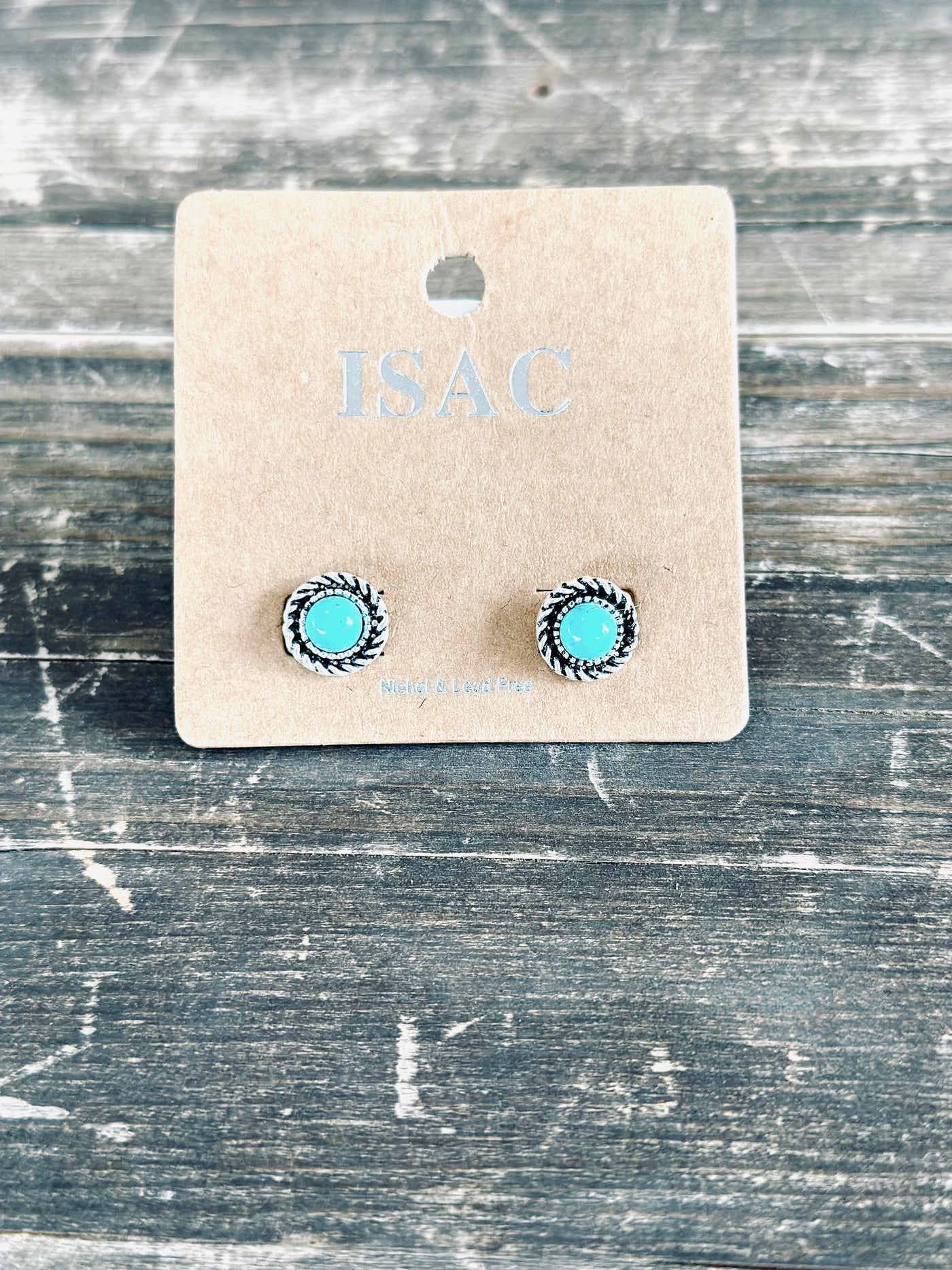 The Circle Turquoise Stud Earrings