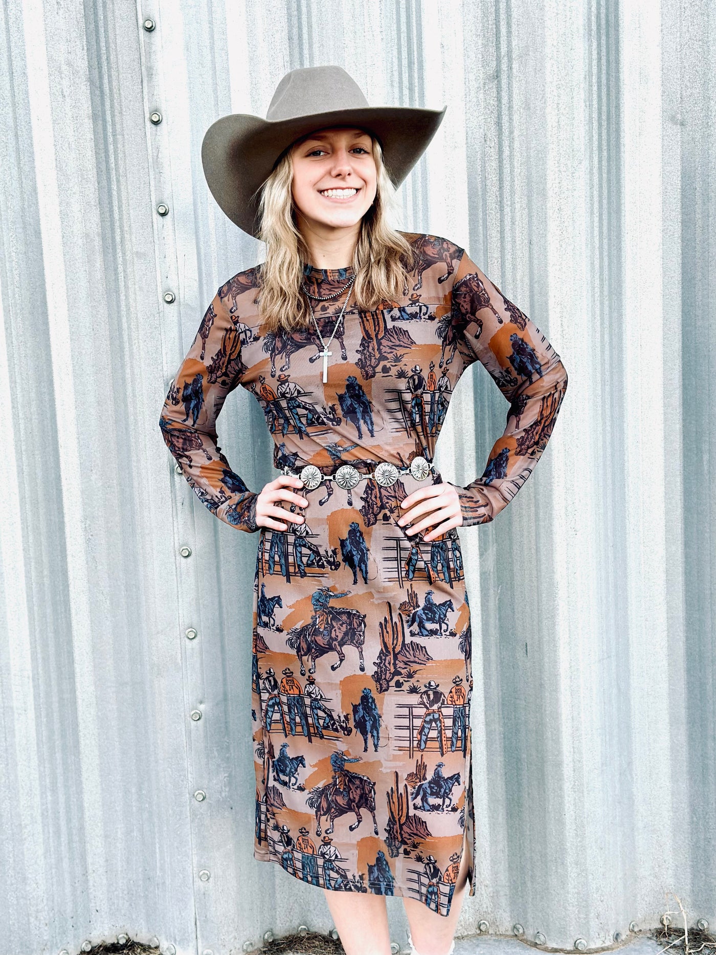 Cowboy Hunter Mesh Dress