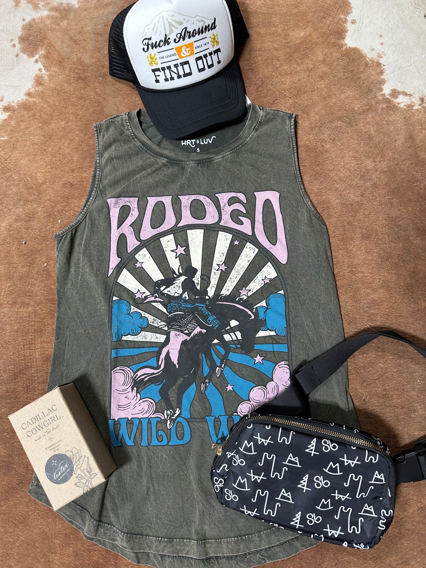 Rodeo Cowboy Wild West Graphic Tank