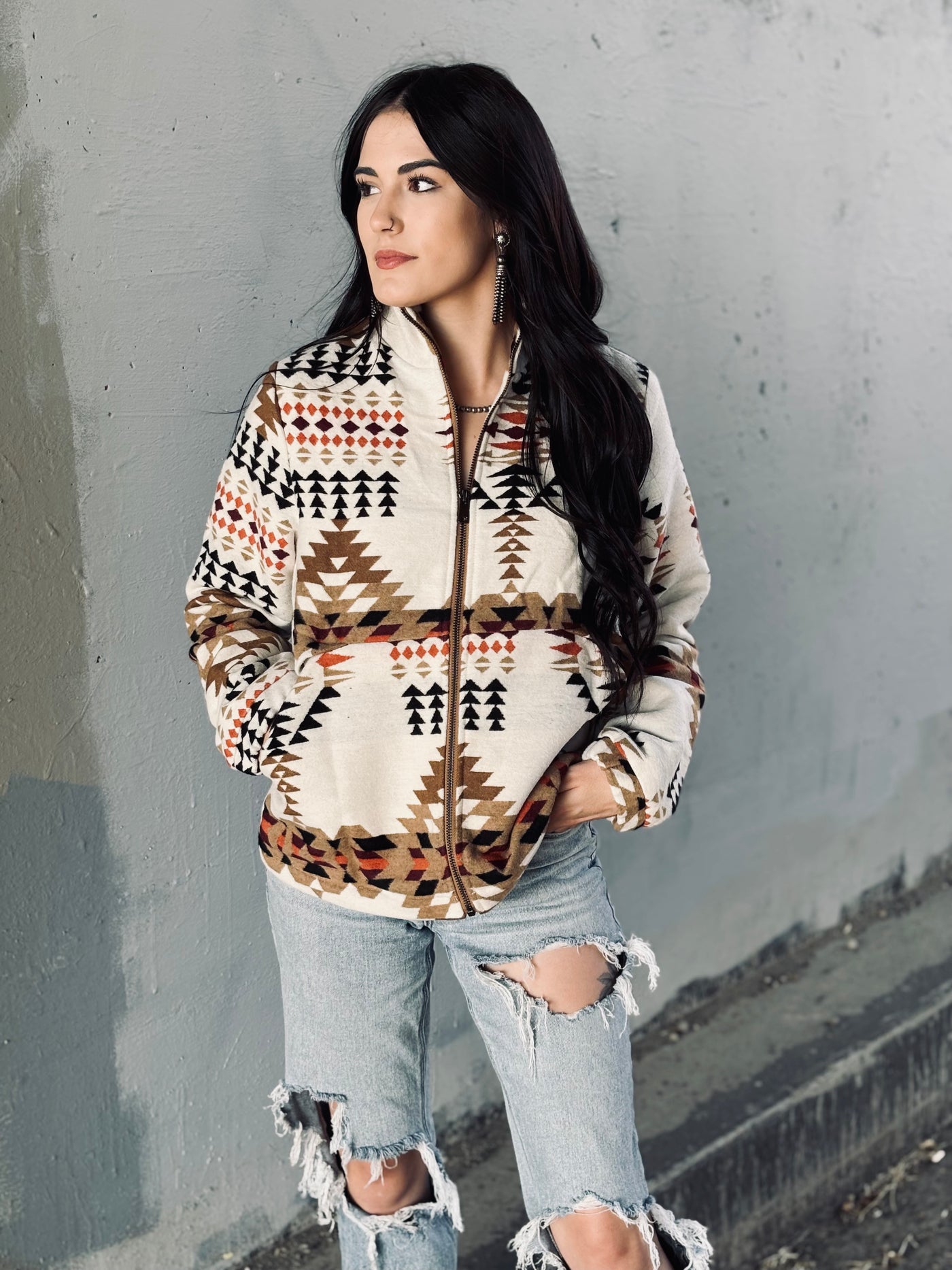 Lucy Aztec Fall Jacket