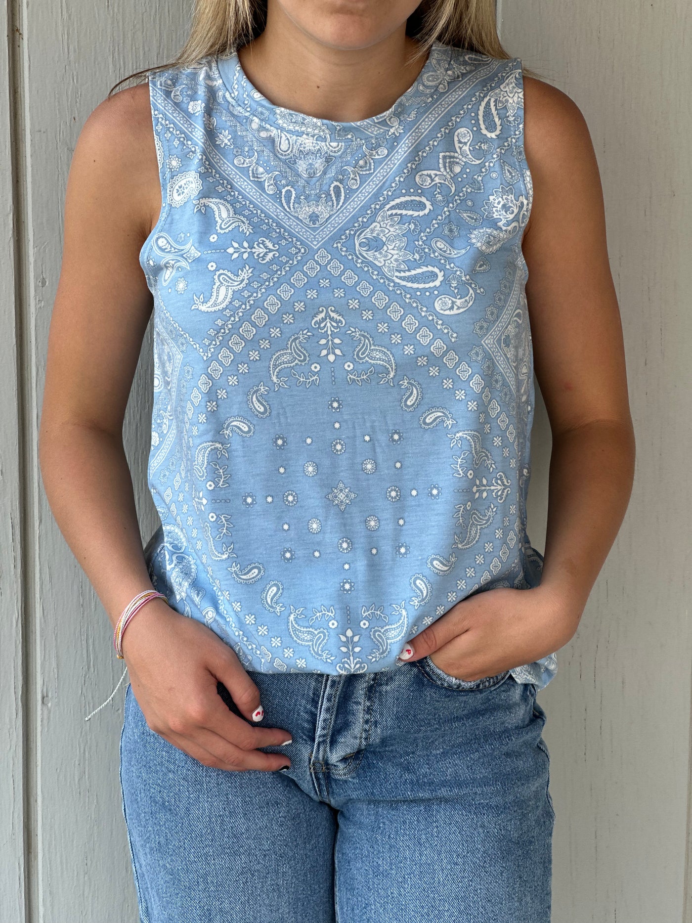 Bandana Style Tank Top