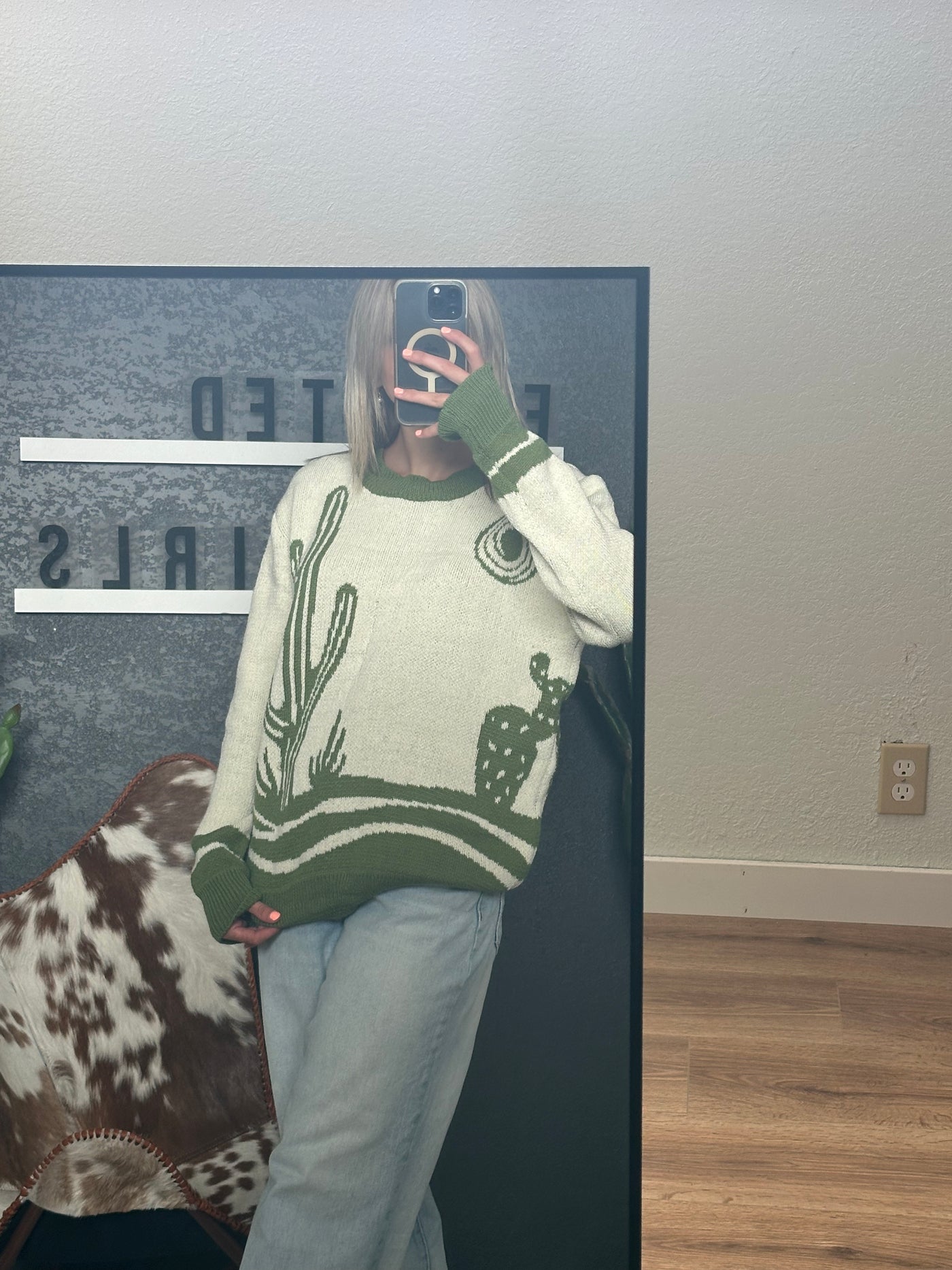 World Of Cactus Knitted Sweater