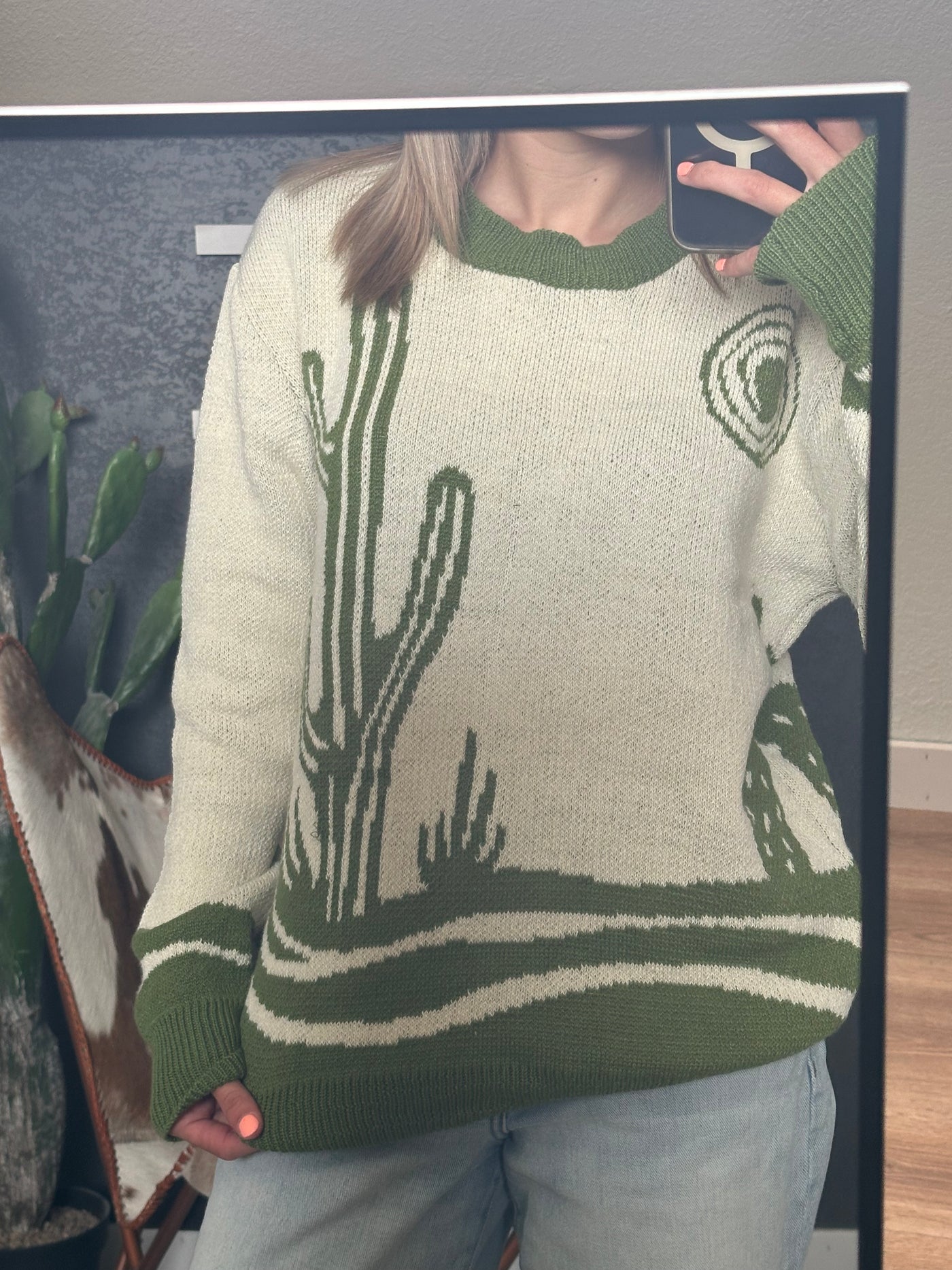 World Of Cactus Knitted Sweater