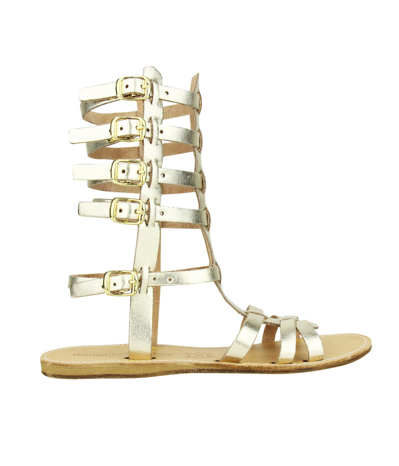 Parga Sandals in Gold