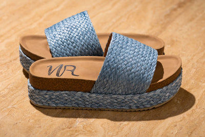 Anna Sandals in Blue