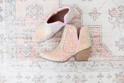 Fiera Glitter Booties in Multi