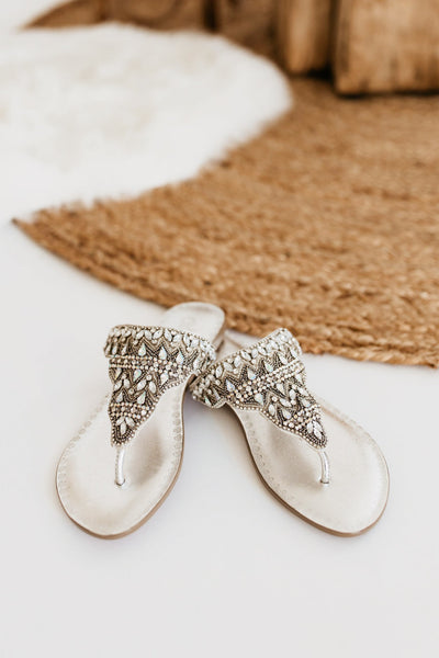 Loving U Sandals in Silver