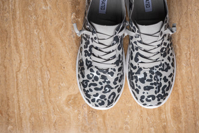 Mayo Sneaker in Light Grey Leopard