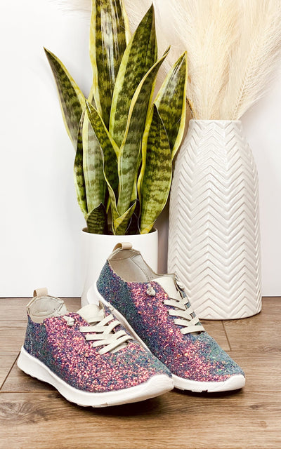 Mayo Glitter Sneakers in Multi