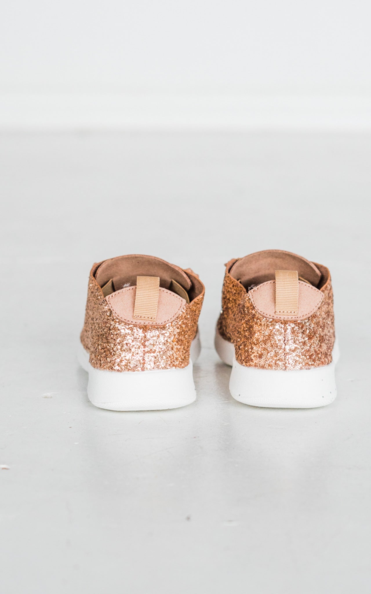 Mayo Glitter Sneaker in Rose Gold