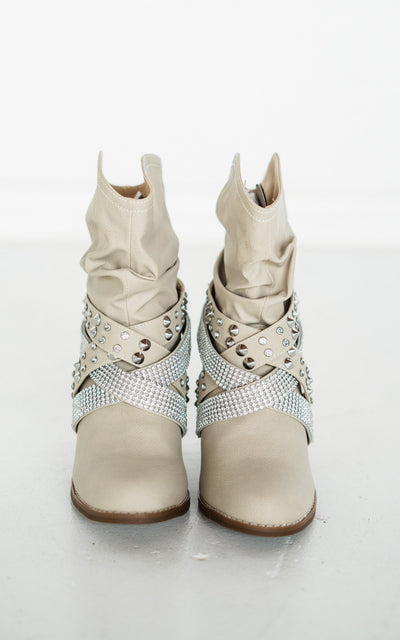 Short Change Booties in Cream