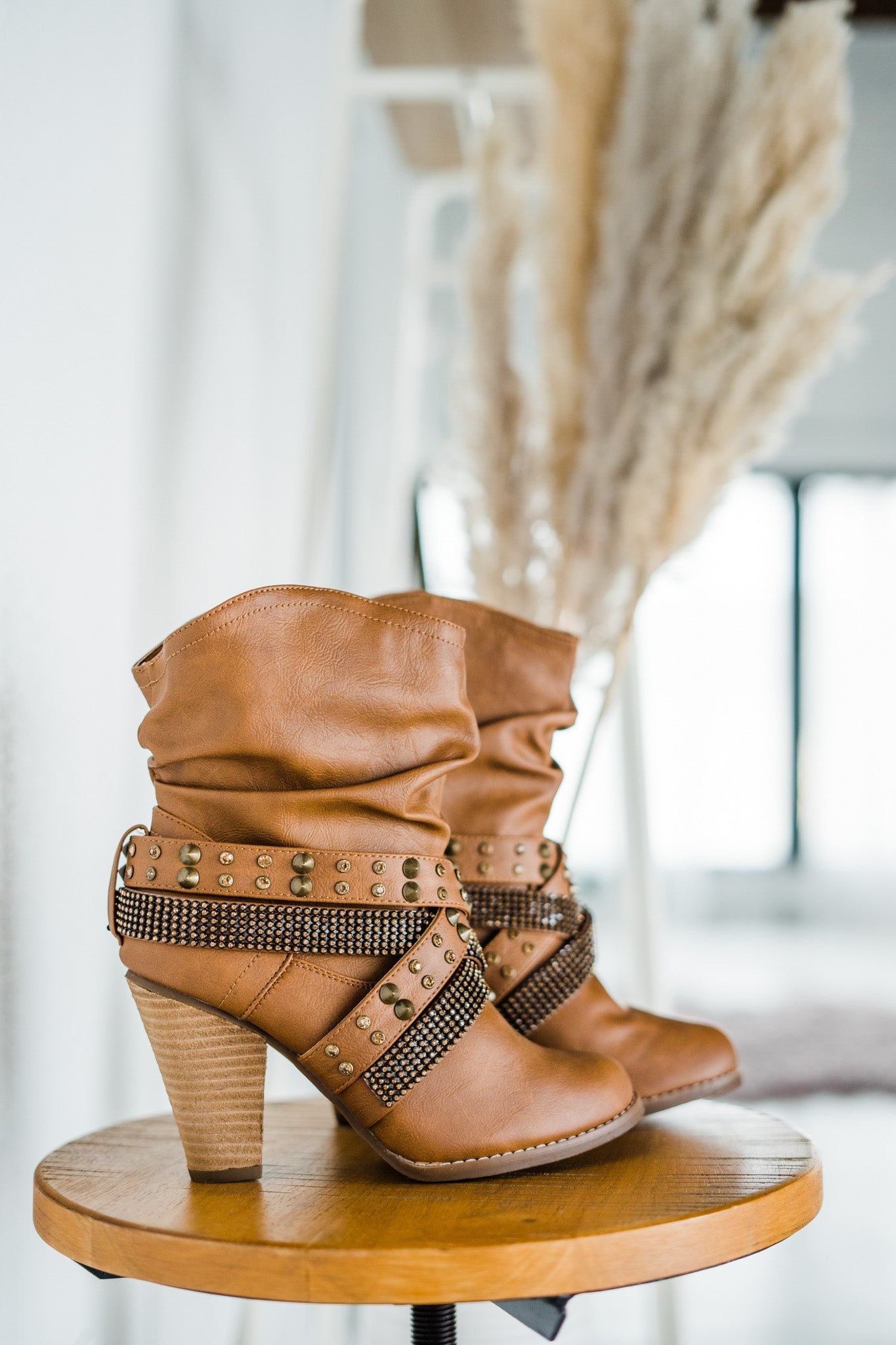 Short Change Booties in Tan