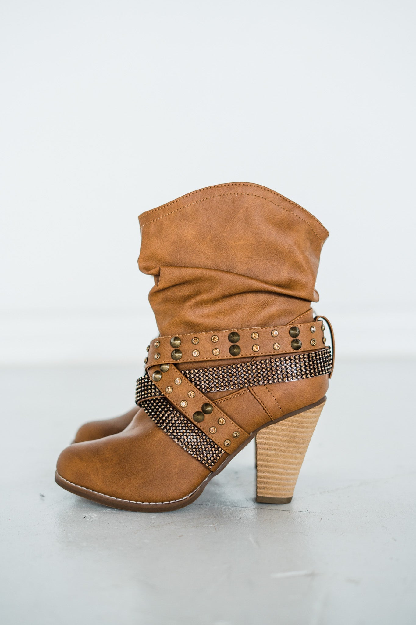 Short Change Booties in Tan