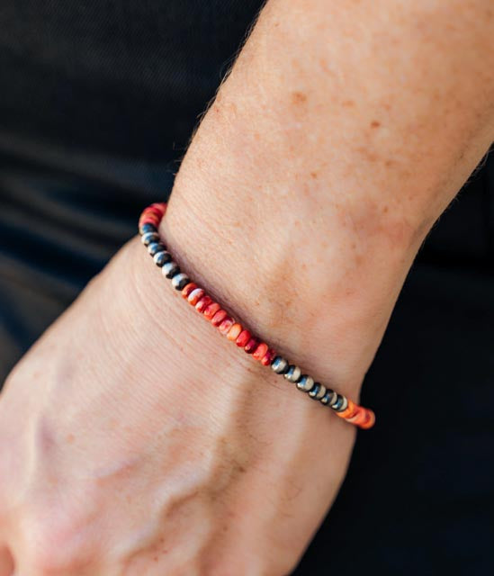 Navajo Pearl and Spiny Oyster Bracelet